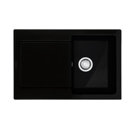 Franke Maris MRK 611-78 Zlewozmywak ceramiczny jednokomorowy 78x51 cm z ociekaczem onyx 124.0442.563