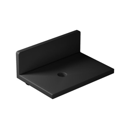 Galassia Core P&oacute;łka łazienkowa 55x38 cm czarny satynowy 7345SB