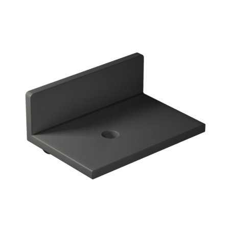 Galassia Core P&oacute;łka łazienkowa 55x38 cm czarny mat 7345NEMT