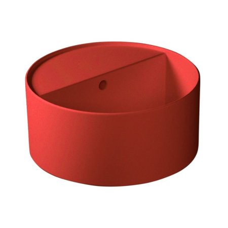 Galassia Core Umywalka nablatowa 45 cm bez otworu na baterię czerwona 7339SFRO