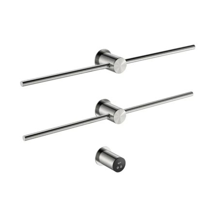 Galatea Balance Grzejnik elektryczny podtynkowy 86x36 cm niklowy szczotkowany GDS016BN