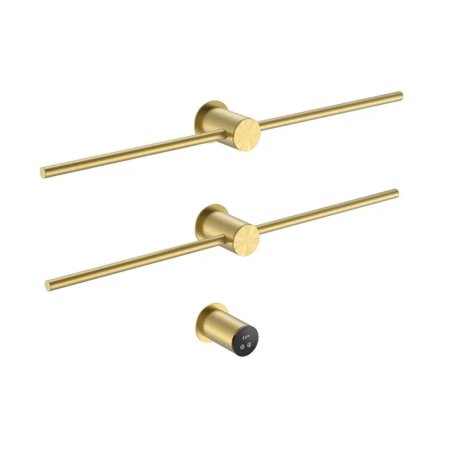 Galatea Balance Grzejnik elektryczny podtynkowy 86x36 cm złoty szczotkowany GDS016BRG