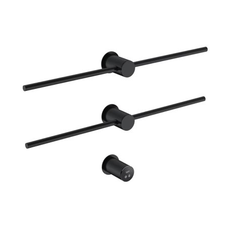 Galatea Balance Grzejnik elektryczny podtynkowy 86x36 cm czarny mat GDS016MB