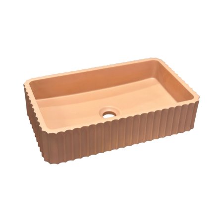 Galatea Biskut Umywalka nablatowa 50x30 cm brzoskwiniowy r&oacute;żowy mat GDMR034MPP