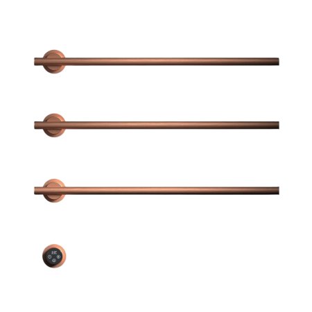 Galatea Design Balance 4 Grzejnik elektryczny podtynkowy 52x58 cm PVD r&oacute;żowe złoto szczotkowane GDA363RG