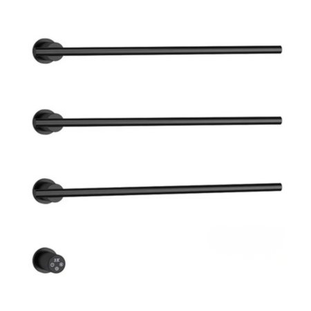 Galatea Design Balance 4 Grzejnik elektryczny podtynkowy 52x58 cm czarny mat GDA363MB