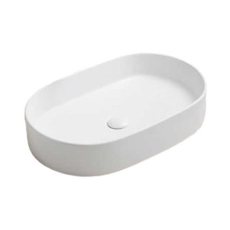 Galatea Design Bujur Umywalka nablatowa 60x38 cm biały mat GD78330DTMW