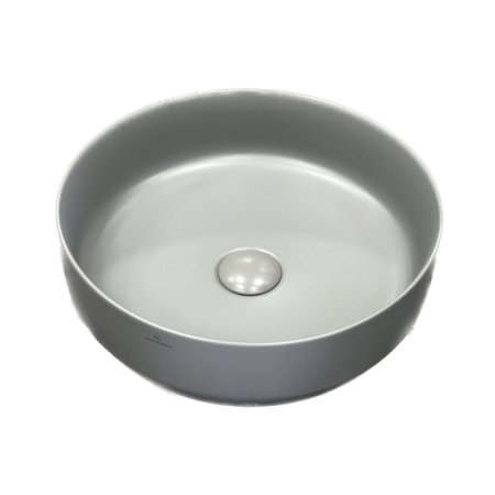 Galatea Design Bulat Umywalka nablatowa 39 cm jasny szary mat GD112DTMH
