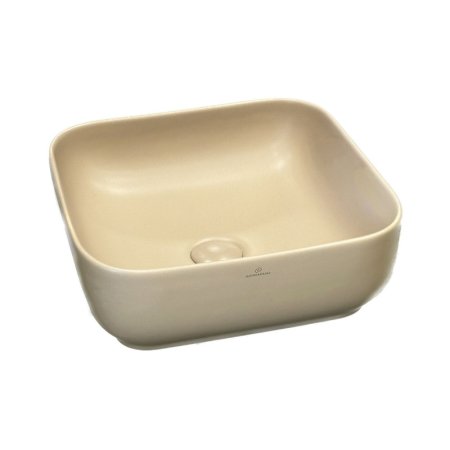 Galatea Design Empat Umywalka nablatowa 36x36 cm beżowy mat GD78110TMC