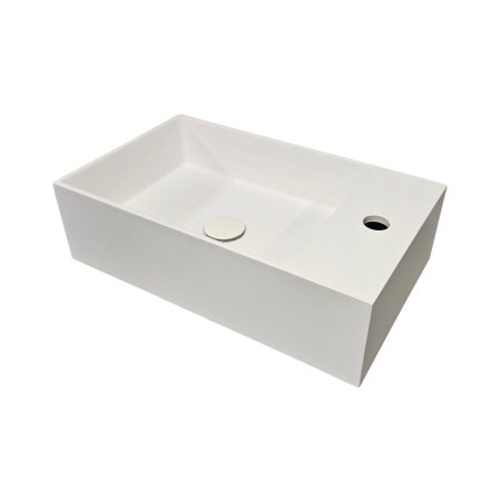 Galatea Design Pass Umywalka nablatowa 50x30 cm biały mat GDFU2024WH