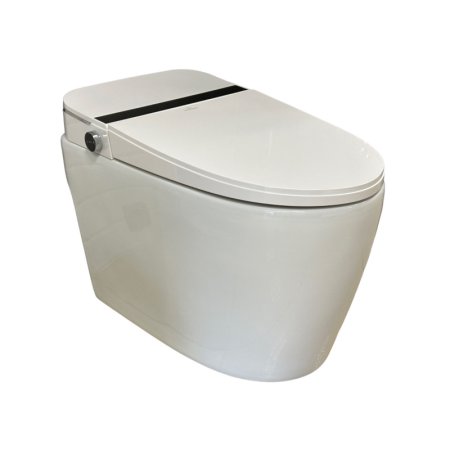 Galatea Design Pearl Zestaw Toaleta WC myjąca stojąca + deska wolnoopadająca biały połysk GD2201CGW