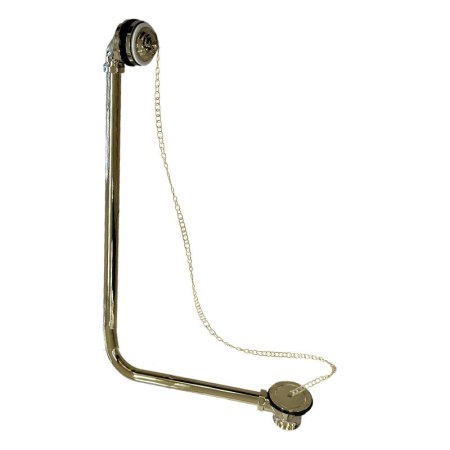 Galatea Design Retro Syfon wannowy z przelewem złoty GDW4GOLD