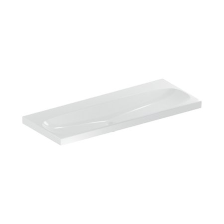 Geberit Acanto Umywalka wisząca lub meblowa 120x48 cm bez otworów na baterie bez przelewu biały z powłoką KeraTect 501.880.00.8