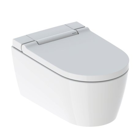 Geberit AquaClean Sela Toaleta WC myjąca podwieszana 56,5x37,5 cm bez kołnierza z deską wolnoopadającą biała 146.222.11.1