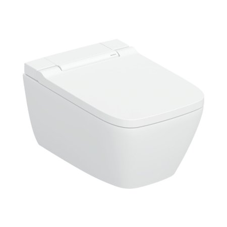 Geberit AquaClean Sela Square Toaleta WC myjąca TurboFlush bez kołnierza biała z powłoką KeraTect 146.250.01.1
