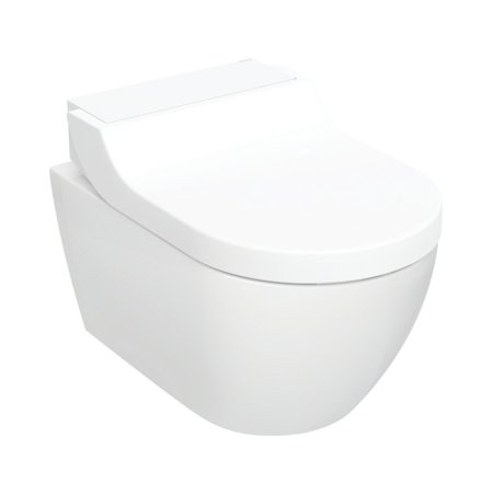 Geberit AquaClean Tuma Comfort Zestaw Toaleta WC myjąca  bez kołnierza + deska wolnoopadająca biały z powłoką KeraTect 146.290.11.1