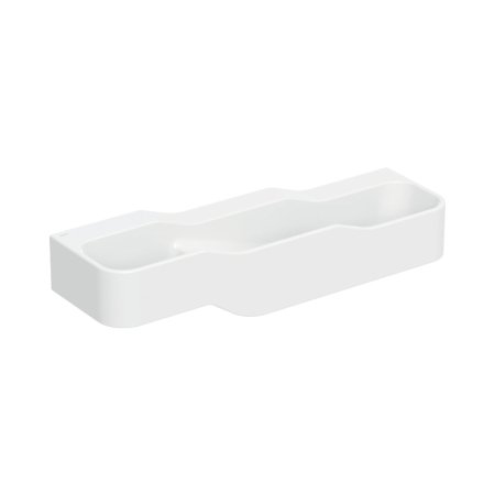 Geberit Bambini Umywalka wisząca 140x39 cm dziecięca potrójna bez otworów na baterie biały alpin mat 502.976.00.2