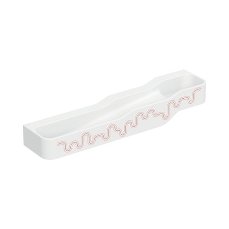 Geberit Bambini Umywalka wisząca 180x39 cm dziecięca poczwórna bez otworów na baterie biały alpin/czerwony/pomarańczowy mat 502.977.FY.2