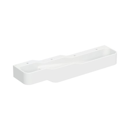 Geberit Bambini Umywalka wisząca 180x39 cm dziecięca poczwórna biały alpin mat 502.978.00.1