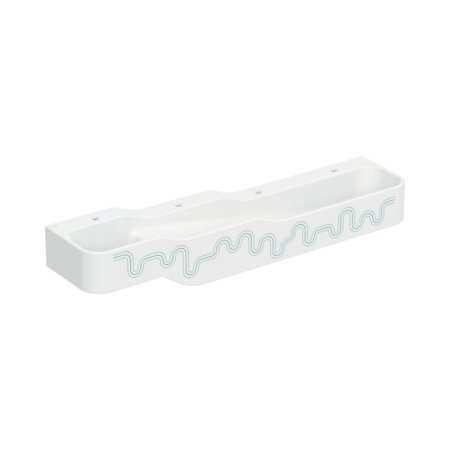 Geberit Bambini Umywalka wisząca 180x39 cm dziecięca poczwórna biały alpin/zielony/jasnozielony mat 502.978.79.1