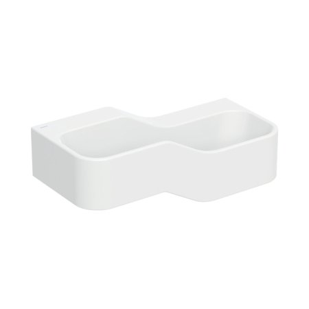 Geberit Bambini Umywalka wisząca 90x39 cm dziecięca podwójna bez otworów na baterię biały alpin 502.974.00.2