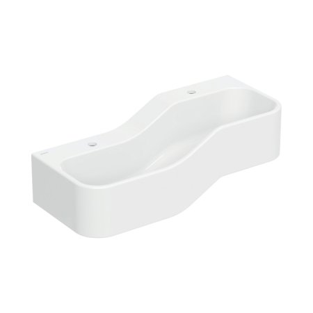 Geberit Bambini Umywalka wisząca 90x39 cm dziecięca podwójna biały alpin mat 502.973.00.1