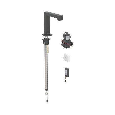 Geberit Brenta Bateria umywalkowa bezdotykowa zasilanie bateryjne z mieszaczem czarny mat z powłoką easy-to-clean 116.194.14.1