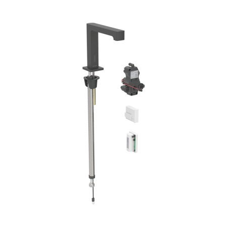 Geberit Brenta Bateria umywalkowa bezdotykowa zasilanie generatorowe bez mieszacza czarny mat z powłoką easy-to-clean 116.195.14.1