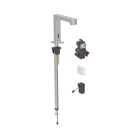 Geberit Brenta Bateria umywalkowa bezdotykowa zasilanie sieciowe bez mieszacza imitacja stali nierdzewnej/szczotkowany powlekany easy-to-clean 116.191.SN.1