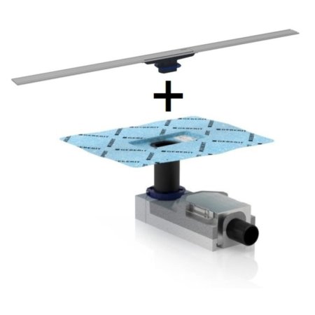 Geberit CleanLine60 Kompletny ruszt do odpływu liniowego niski 90 cm stal nierdzewna szczotkowana 154.458.00.1+154.152.00.1