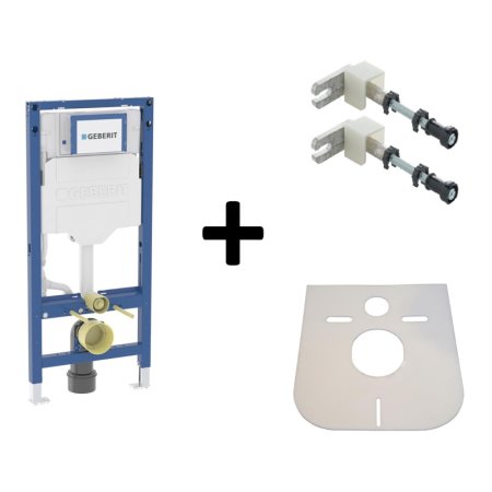 Geberit Duofix Sigma Zestaw Stelaż do WC H112 + wsporniki + mata 111.320.00.6+111.815.00.1+LEMATA