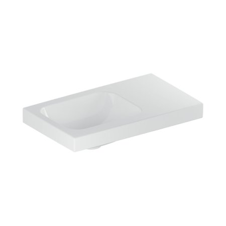 Geberit iCon Light Umywalka meblowa 53x31 cm bez otworu na baterię lewa biała z powłoką KeraTect 501.832.00.4