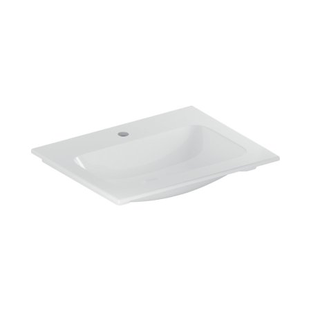 Geberit iCon Umywalka meblowa 60x48 cm z otworem na baterię bez przelewu biały z powłoką KeraTect 501.843.00.2