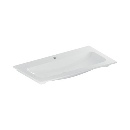 Geberit iCon Umywalka meblowa 90x48 cm z otworem na baterię bez przelewu biały z powłoką KeraTect 501.845.00.2
