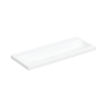 Geberit iCon Umywalka wisząca lub meblowa 120x48 cm bez otworów na baterie bez przelewu biały z powłoką KeraTect 501.837.00.8
