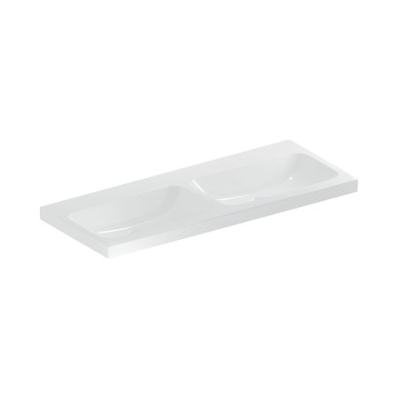 Geberit iCon Umywalka wisząca lub meblowa 120x48 cm bez otworu na baterię bez przelewu biały z powłoką KeraTect 501.838.00.8