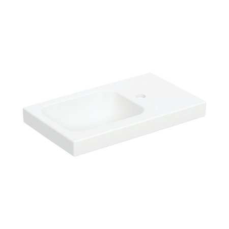 Geberit iCon Umywalka wisząca lub meblowa 53x31 cm z otworem na baterię z prawej strony bez przelewu biały mat 501.832.JT.1