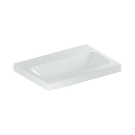 Geberit iCon Umywalka wisząca lub meblowa 60x42 cm bez otworu na baterię bez przelewu biały z powłoką KeraTect 501.841.00.8