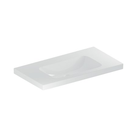 Geberit iCon Umywalka wisząca lub meblowa 90x48 cm bez otworu na baterię bez przelewu biały z powłoką KeraTect 501.840.00.8