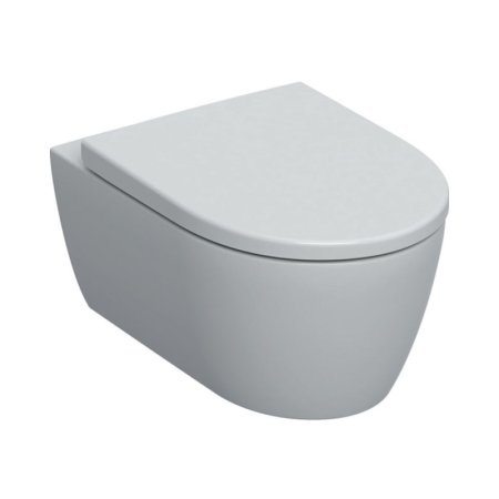 Geberit iCon Zestaw Toaleta WC 53x37,5 cm bez kołnierza + deska wolnoopadająca biały alpin mat 501.663.JT.1