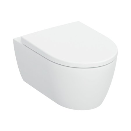 Geberit iCon Zestaw Toaleta WC TurboFlush bez kołnierza + deska wolnoopadająca biały mat 503.046.JT.1