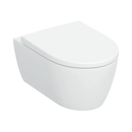 Geberit iCon Zestaw Toaleta WC TurboFlush bez kołnierza + deska wolnoopadająca biały 503.046.00.1
