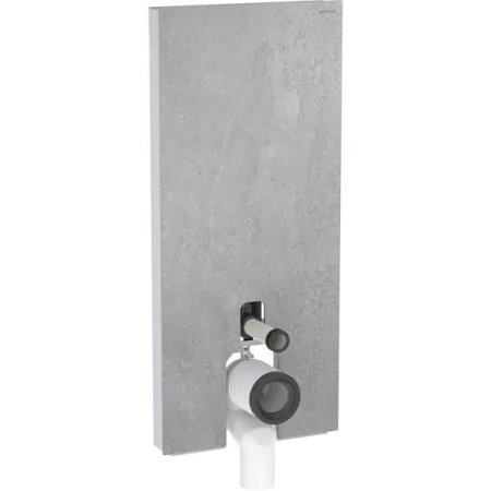 Geberit Monolith Moduł sanitarny do WC stojącej 114x50,5 cm gres szkliwiony efekt betonu/aluminium 131.033.JV.5