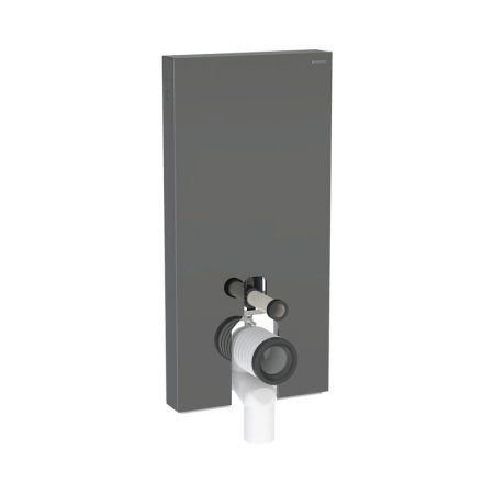 Geberit Monolith Plus Moduł sanitarny do WC stojącej 101x48 cm szkło lava/aluminium czarny chrom 131.202.JK.7