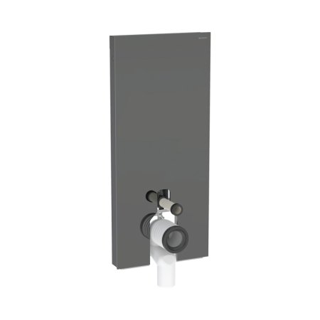 Geberit Monolith Plus Moduł sanitarny do WC stojącej 114x50,5 cm szkło lava/aluminium czarny chrom 131.233.JK.7