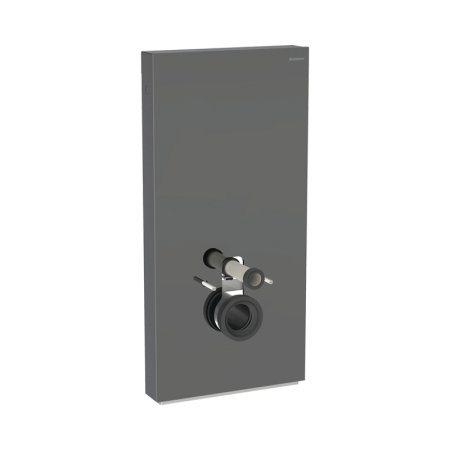 Geberit Monolith Plus Moduł sanitarny do WC wiszącej 101x48 cm szkło lava/aluminium czarny chrom 131.222.JK.7