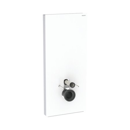 Geberit Monolith Plus Moduł sanitarny do WC wiszącej 114x50,5 cm szkło białe/aluminium 131.231.SI.7