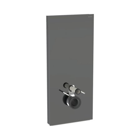 Geberit Monolith Plus Moduł sanitarny do WC wiszącej 114x50,5 cm szkło lava/aluminium czarny chrom 131.231.JK.7