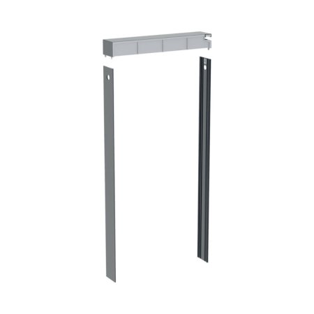 Geberit Monolith Zestaw pokrywy spłuczki z okładziną boczną, do modułu sanitarnego 101 cm czarny chrom/aluminium szczotkowane 131.191.00.1