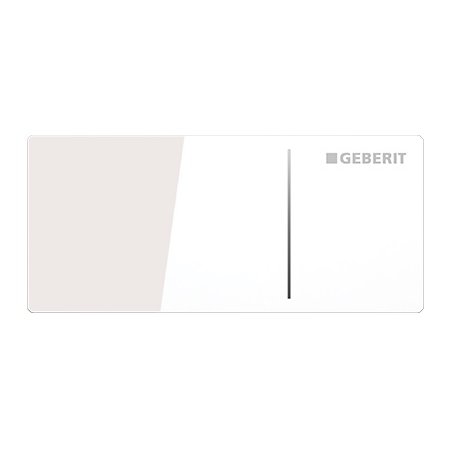 Geberit Omega70 Przycisk spłukujący do WC typ 70 zdalny meblowy, szkło białe 115.083.SI.1